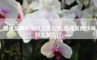 猎魂觉醒沙海妖王怎么过(猎魂觉醒沙海妖王怎么过)