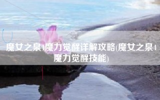 魔女之泉4魔力觉醒详解攻略(魔女之泉4魔力觉醒技能)