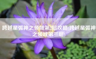 跨越星弧神之领域第2层攻略(跨越星弧神之领域第三层)