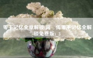 零下记忆全章解锁(离玥传零下记忆全解锁免费版)_3