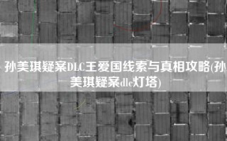 孙美琪疑案DLC王爱国线索与真相攻略(孙美琪疑案dlc灯塔)