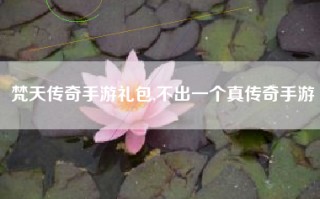梵天传奇手游礼包,不出一个真传奇手游