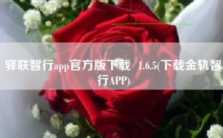 驿联智行app官方版下载  1.6.5(下载金轨智行APP)