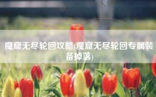魔窟无尽轮回攻略(魔窟无尽轮回专属装备掉落)