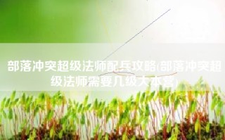 部落冲突超级法师配兵攻略(部落冲突超级法师需要几级大本营)
