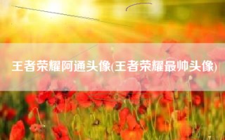 王者荣耀阿通头像(王者荣耀最帅头像)