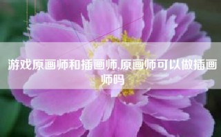 游戏原画师和插画师,原画师可以做插画师吗