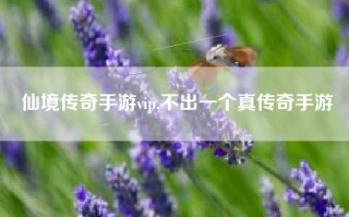 仙境传奇手游vip,不出一个真传奇手游