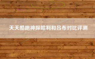 天天酷跑神探哈利和吕布对比评测