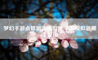 梦幻手游点修加油模拟器,手游模拟器哪个好用