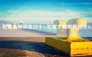 犯罪大师绑匪对小A(犯罪大师绑匪对小A)