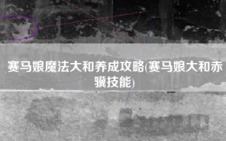 赛马娘魔法大和养成攻略(赛马娘大和赤骥技能)