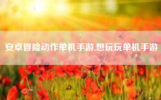 安卓冒险动作单机手游,想玩玩单机手游