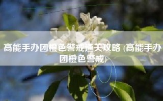 高能手办团橙色警戒通关攻略 (高能手办团橙色警戒)