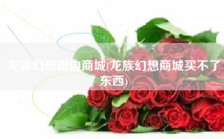 龙族幻想周边商城(龙族幻想商城买不了东西)