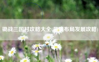 锄战三国村攻略大全(最强布局发展攻略)
