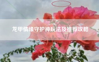 龙甲情缘守护神玩法及推荐攻略