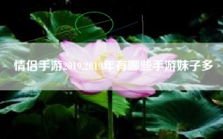 情侣手游2019,2019年有哪些手游妹子多