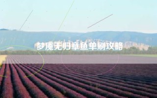 梦魇无归章鱼单刷攻略