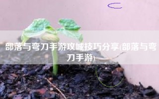 部落与弯刀手游攻城技巧分享(部落与弯刀手游)