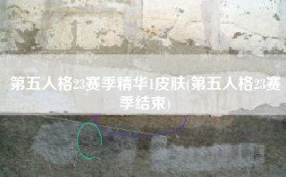 第五人格23赛季精华1皮肤(第五人格23赛季结束)