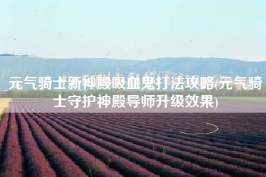 元气骑士新神殿吸血鬼打法攻略(元气骑士守护神殿导师升级效果)