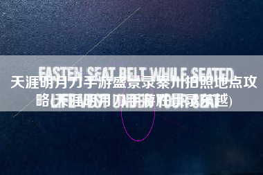天涯明月刀手游盛景录秦川拍照地点攻略(天涯明月刀手游胜景录东越)