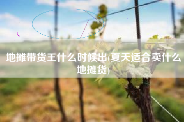 地摊带货王什么时候出(夏天适合卖什么地摊货) 地摊带货王什么时候出(夏天适合卖什么地摊货)