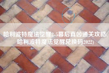 哈利波特魔法觉醒2-5幕后真凶通关攻略(哈利波特魔法觉醒兑换码2022)