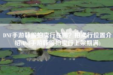 DNF手游韩服拍卖行在哪？拍卖行位置介绍(Dnf手游韩服拍卖行上架期满)