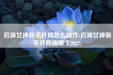 启源女神新手开局怎么操作(启源女神新手开局抽哪个2022) 启源女神新手开局怎么操作(启源女神新手开局抽哪个2022)
