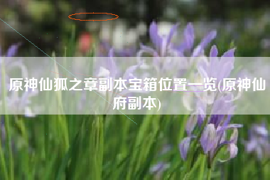 原神仙狐之章副本宝箱位置一览(原神仙府副本)