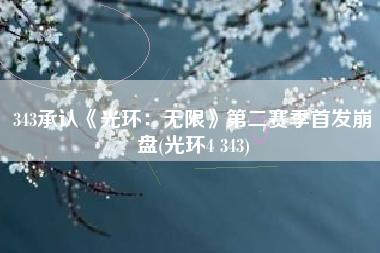 343承认《光环：无限》第二赛季首发崩盘(光环4 343)