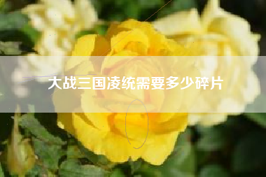 大战三国凌统需要多少碎片