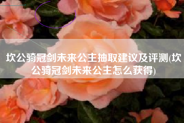 坎公骑冠剑未来公主抽取建议及评测(坎公骑冠剑未来公主怎么获得)