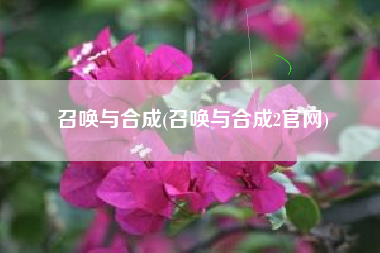 召唤与合成(召唤与合成2官网)