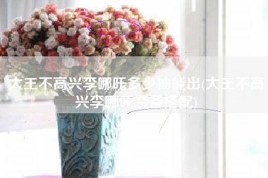 大王不高兴李哪吒多少抽能出(大王不高兴李哪吒装备搭配)