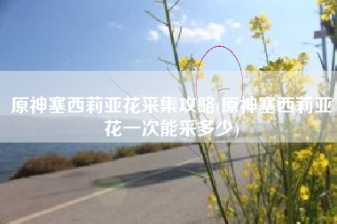 原神塞西莉亚花采集攻略(原神塞西莉亚花一次能采多少)