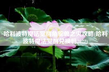 哈利波特魔法觉醒角驼兽之灾攻略(哈利波特魔法觉醒兑换码2022) 哈利波特魔法觉醒角驼兽之灾攻略(哈利波特魔法觉醒兑换码2022)