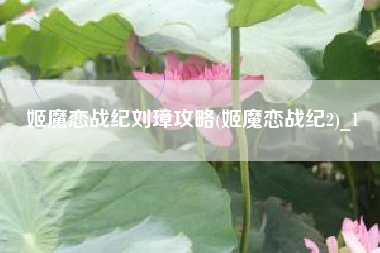 姬魔恋战纪刘璋攻略(姬魔恋战纪2)_1