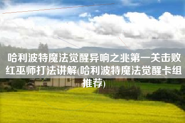哈利波特魔法觉醒异响之兆第一关击败红巫师打法讲解(哈利波特魔法觉醒卡组推荐)