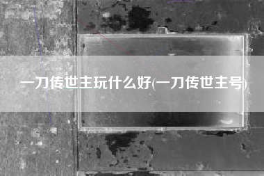 一刀传世主玩什么好(一刀传世主号)