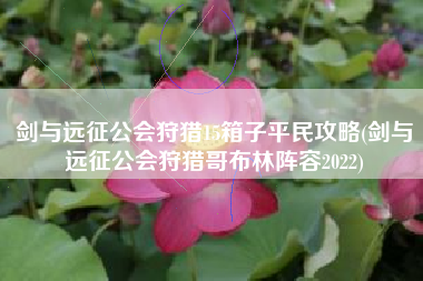 剑与远征公会狩猎15箱子平民攻略(剑与远征公会狩猎哥布林阵容2022)