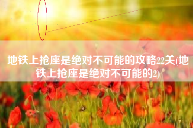 地铁上抢座是绝对不可能的攻略22关(地铁上抢座是绝对不可能的2)
