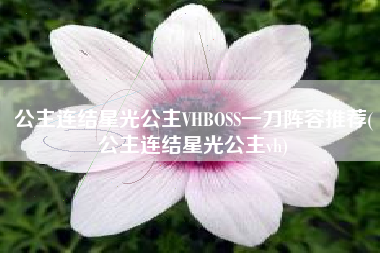 公主连结星光公主VHBOSS一刀阵容推荐(公主连结星光公主vh)