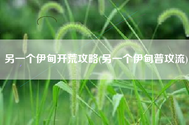 另一个伊甸开荒攻略(另一个伊甸普攻流)