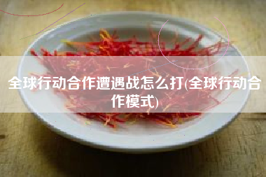 全球行动合作遭遇战怎么打(全球行动合作模式)