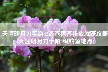 天涯明月刀手游42级苍梧客栈成就获攻略 (天涯明月刀手游4级钓鱼地点)