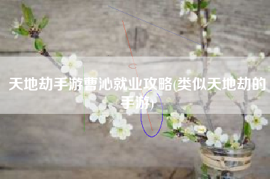 天地劫手游曹沁就业攻略(类似天地劫的手游)