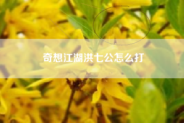 奇想江湖洪七公怎么打